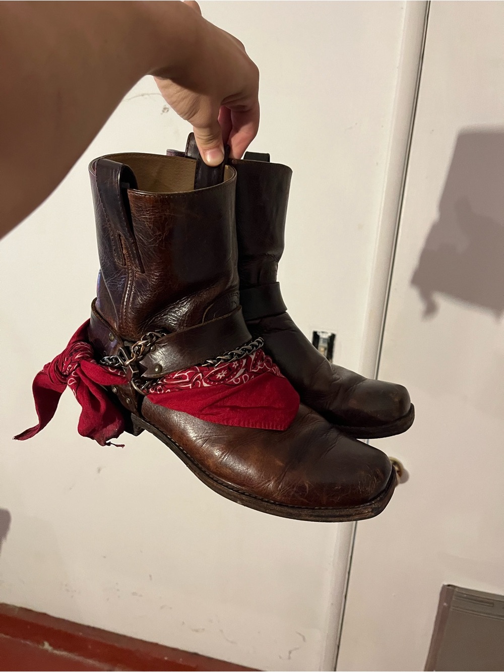 Vintage Frye Harness Boots size 9.5